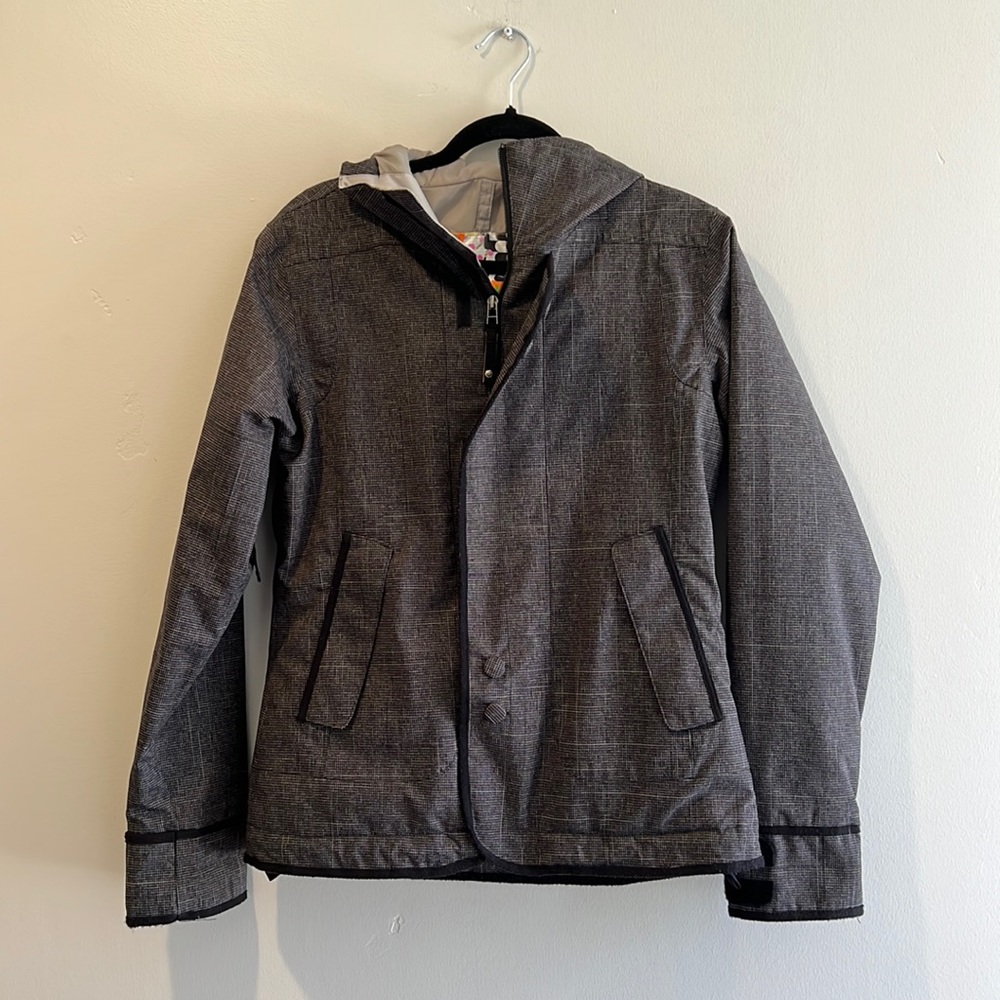 Burton women’s, dry ride snowboard jacket charcoal, black size small